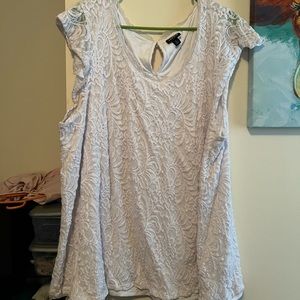 White lace detailed blouse from Torrid